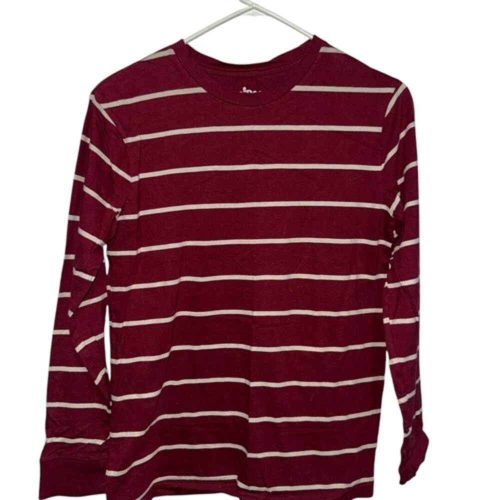 Circo Kids' Long Sleeve Striped Shirt - Maroon